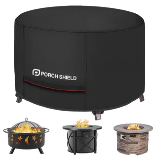 Porch Shield Runde Terrassen-Feuerstellenabdeckung, lichtbeständig, wasserdicht, für den Außenbereich, 81,3 cm für Feuerschale