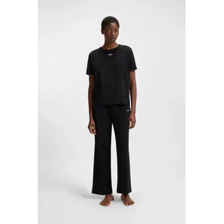 BOSS Schlafanzug »CI Short Set« 2 tlg. zweifarbig, Rundhals, schwarz
