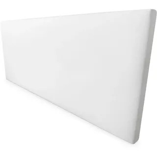 Somnia Descanso - Kopfteil Lissabon, gepolstert, Premiumbezug aus hochwertigem Kunstleder, inklusive Beschlägen und Schrauben, Maße: 145 x 60 cm (Bett 135/140), Weiß