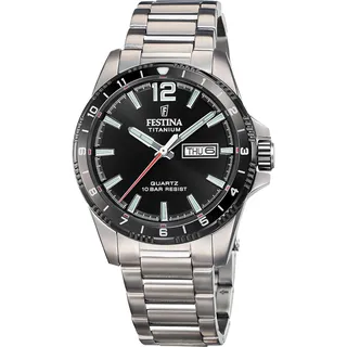 Festina F20698/4 Herrenuhr Quarz Titanium Black