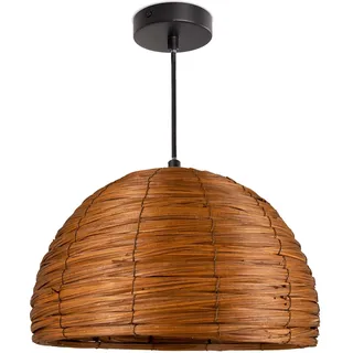 Paco Home Pendelleuchte »Gogo« E27 Deckenlampe LED Wohnzimmer Und Schlafzimmer, Gras, Deko E27, schwarz