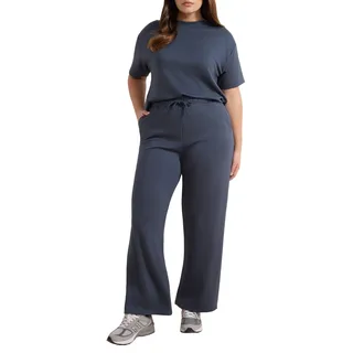 TRENDYOL Anthracite Soft/Drapey Fabric Knitted Plus Size Bottom - Top Set Tbbaw26Cp00019