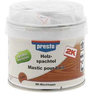 PRESTO 443534 Holzspachtel styrolfrei dunkelbraun 250 g