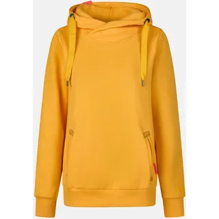 Kapuzenpullover SALZHAUT "Hoodie SÜNN", Damen, Gr. L, gelb (sun), Obermaterial: 55% Baumwolle CO. 45% Polyester PES., Pullover Kapuzenpullover
