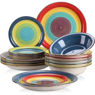 Steingut Tafelservice Vintage ARCO 18-teilig für 6 Personen