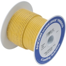 Ancor Other TINNED Copper Wire 10AWG (5MM2) Yellow 25FT DAN-988, Multicolor, One Size