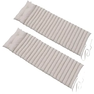 Red deco Set mit 2 taupefarbenen liegematratzen 180 cm - 2x sormiou taupe