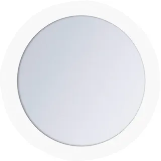 Sadena Schminkspiegel , Weiß , Kunststoff, Glas , rund , 16.5x16.5x3 cm , feuchtraumgeeignet , Spiegel, Schminkspiegel