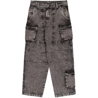 Cargohose ALPHA INDUSTRIES "Canvas Acid Pant", Herren, Gr. 34, Normalgrößen, schwarz, Obermaterial: 100% Baumwolle, Hosen Cargohose