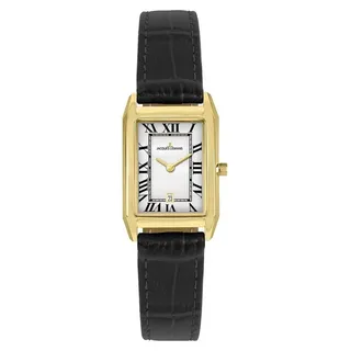 Jacques Lemans Torino Rechteckig Schwarz/Goldfarben 1-2189,1P
