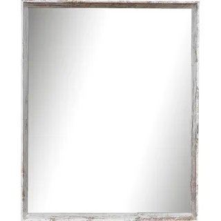 Spiegel Wandspiegel Flurspiegel 42x52cm Vintage Badspiegel Shabby Chic Deko - Weiß