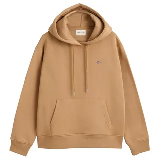 GANT Damen Shield Hoodie Kapuzenpullover, Caramel BEIGE, 46