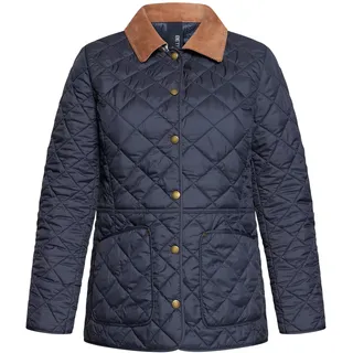 Outdoorjacke BETTY BARCLAY "Outdoorjacke mit Kragen", Damen, Gr. 46, blau (dunkelblau), Obermaterial: 100% Polyester PES., Jacken Outdoorjacke