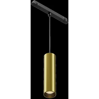 Maytoni Pendelleuchte für Magnetisches Schienensystem Exility Focus LED incl. Schwarz und Messing aus Aluminum 12W für Küche, Schlafzimmer, Wohnzimmer