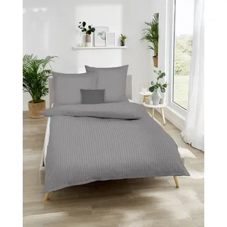 KAEPPEL Mood Melange Biber Grau 135 x 200 cm + 80 x 80 cm