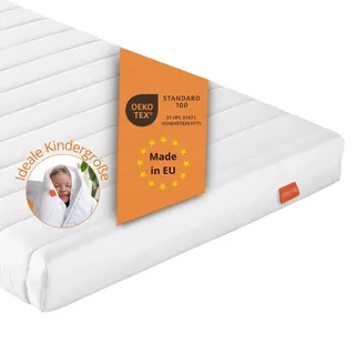 ergonomische Kaltschaummatratze, 70 x 140 cm, H2, 10 cm, Kindermatratze, Wendematratze, sleepling PureComfort - Weiß