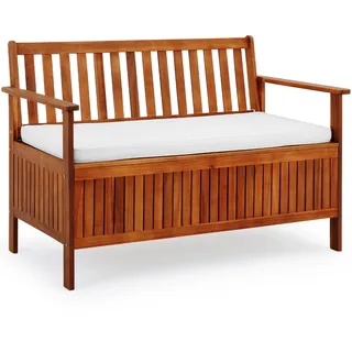 Gartenbank Akazienholz 120x65x85cm Stauraum