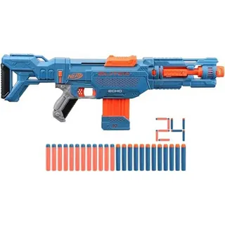 Hasbro NERF Elite 2.0 Echo CS-10 Blaster – 24 NERF Darts, 10-Dart Clip-Magazin, abnehmbare Schulterstütze und Laufverlängerung, 4 Tactical Rails, frustfreie Verpackung
