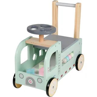 My Baby Lou Lauflernwagen , Multicolor , Holz , Kiefer , massiv , 21.3x39.8x45.8 cm , EN 71 , Spielzeug, Babyspielzeug, Lauflernwagen