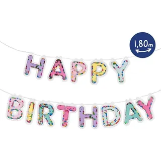 Trendhaus Birthday Fun Konfetti Girlande - Happy Birthday