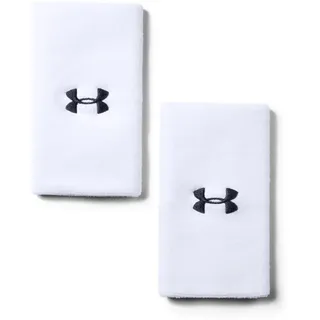 Under Armour 6'' Performance Wristband, white black OSFA