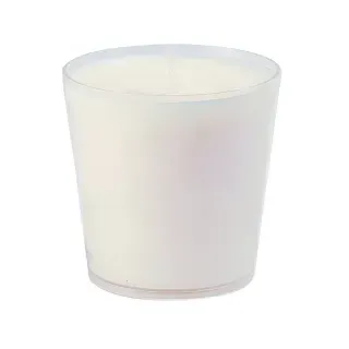 DUNI Switch & Shine Refillkerzen, Kerze mit ca. 30 Std. Brenndauer, Ø 65 mm, 6 cm hoch, 1 Karton = 2 x 6 Stück = 12 Kerzen, weiß