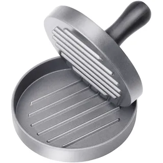 Asdirne Burgerpresse aus Aluminium in Lebensmittelqualität,Patty Presse mit ABS-Griff, Antihaft-Hamburgerpresse, 11.5 cm, 50 Blatt Patty Papers enthalten