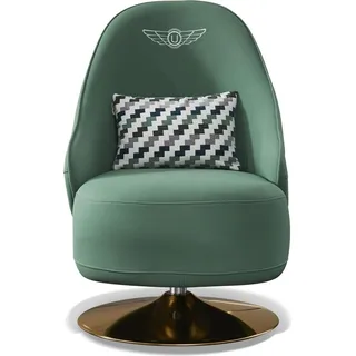 Sessel Design Couch Sofa Relax Leder Lounge Luxus Fernseh Club Polster Sitzer - Grün