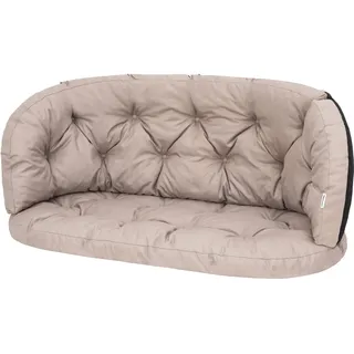 PillowPrim Sitzkissen für Gartenmöbel - Kissen für Balonmöbel - Komfortable Entspannung im Freien - Größe 100x50x38 cm, Beige