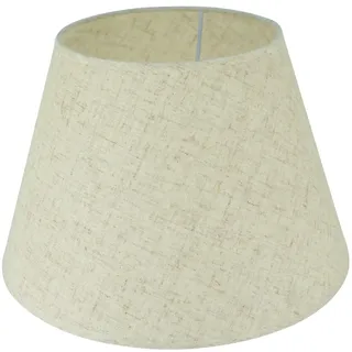 DULEE 12 Zoll Lampenschirm E27 E14 Glühbirne Schraube Handgefertigter Stoff Tischlampenschirm für Stehlampe, Tischlampe, Nachttischlampe (Oben) 18cm x (Höhe) 20cm x (Unten) 30cm, Leinen