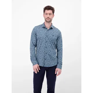 LERROS Langarmhemd »LERROS Jerseyhemd mit Haifischkragen«