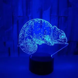 Schwarzes Nachttischlampen-Set mit 7-farbwechselnder LED-Lampe, 3 Watt, blau