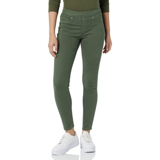 Amazon Essentials Damen Pull-On Stretch-Jeggings mit mittelhohem Bund (in Übergrößen erhältlich), Dunkelgrün, 42