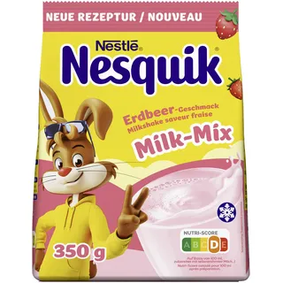 Nestlé Nesquik Erdbeer, Getränkepulver mit Erdbeergeschmack, 1er Pack (1x350g)