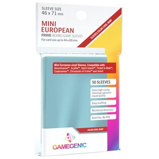 Gamegenic Prime Board Game Sleeves Ruby transparent, 50 Stück (GGS10050ML)