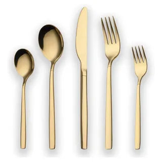 Berglander 30-teiliges Titan vergoldetes Besteckset für 6 Personen - Gold