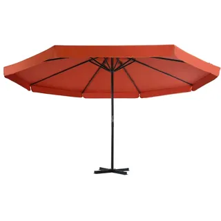 vidaXL Sonnenschirm Ø 500 cm Terrakotta-Rot