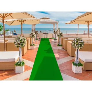 Primaflor-Ideen in Textil Läufer »PODIUM, Made in Belgium« rechteckig 2,6 mm Höhe Breite 200 cm, Nadelfilz, Uni-Farben, ideal für Veranstaltungen, grün