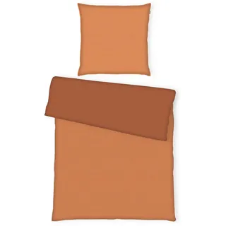 Tom Tailor Wendebettwäsche , Koralle , Textil , Uni , 200x220 cm , pflegeleicht , Heimtextilien, Bettwäsche & Leintücher, Bettwäsche, Wendebettwäsche