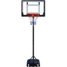 ProSport Basketball Hoop Kids - Adjustable Height 1,6-2,1m - Fillable Base Schwarz