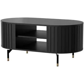 Selsey Couchtisch oval ¦ schwarz ¦ Maße (cm): B: 56 H: 47