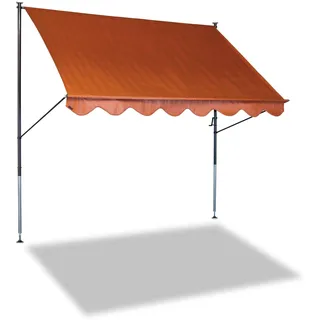 Klemmmarkise Standard 150 cm uni terra