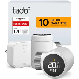 tado° Smartes Heizkörperthermostat X – Starter Kit mit Bridge X