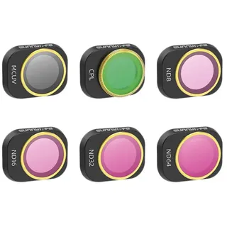 Sunnylife 6 Lens Filters MCUV, CPL, ND8/16/32/64 for DJI MINI 4 PRO