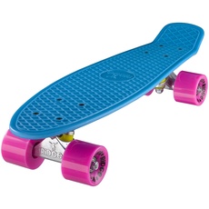 Ridge Skateboard Mini Cruiser, blau-rosa, 22 Zoll, R22