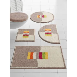 Grund Badematte, beige, sanftes weiß