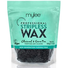 Mylee Wax Beads 500g Wachspellets für die Haarentfernung Holzkohle & grüner Tee