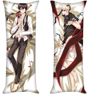 Anime Tokyo Ghoul Kaneki Ken Merch Kissen Cover Throw Kissenbezug Doppelseitig Puppe - Kaneki Ken 03 - 40x120cm