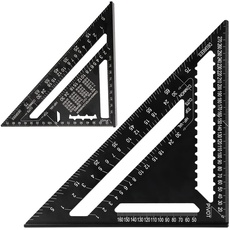 Beslands Zimmermannswinkel Winkelmesser geodreieck groß metrisch Dreieckslineal (180mm+300mm)