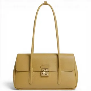 COCCINELLE C-Me Lock Bag Borsa a mano Seagrass Granata für Damen